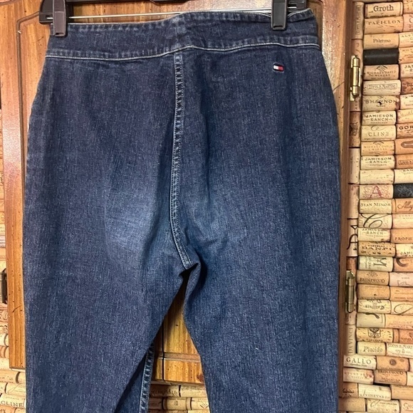 Vintage Y2K Tommy Hilfiger high rise flare belted denim size 4 - Picture 7 of 9
